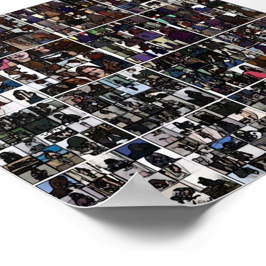 Massive Faceless Collage Poster (Hoek)