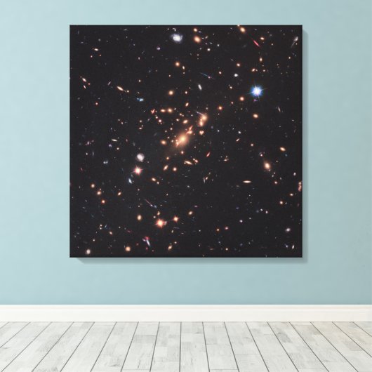 Massive Galaxy Cluster Macs J2129-0741 Canvas Afdruk (Insitu (Houten vloer))