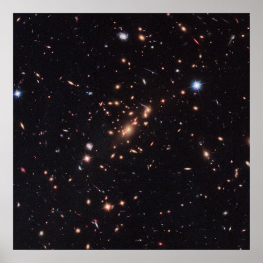 Massive Galaxy Cluster Macs J2129-0741 Poster (Voorkant)