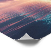 Massive Lunar Glow Over Tranquil Ocean Surface Poster (Hoek)