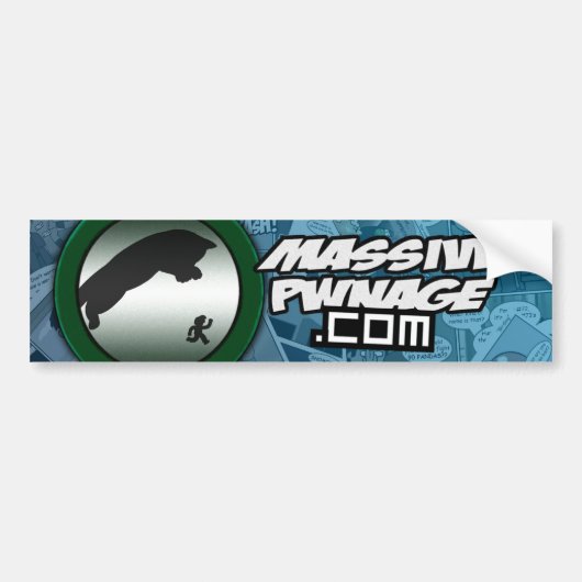 Massive Pwnage Bumpersticker (Voorkant)