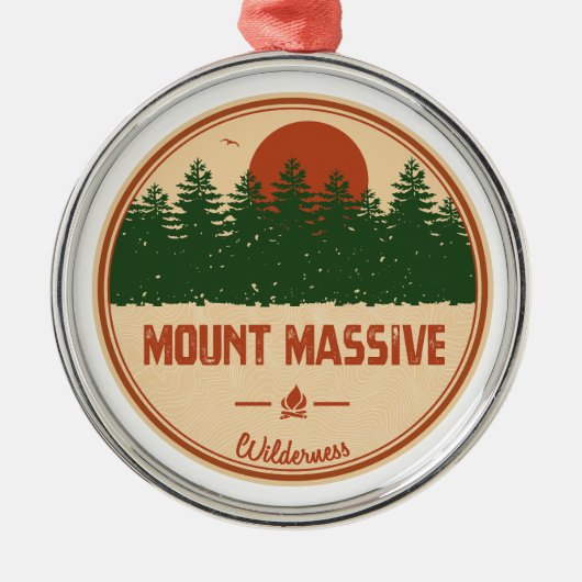 Massive Wilderness Colorado Metalen Ornament (Voorkant)