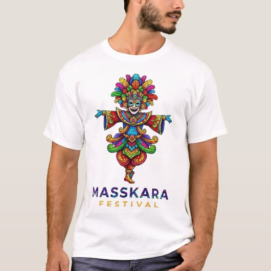 MASSKARA FEEST T-SHIRT (Voorkant)