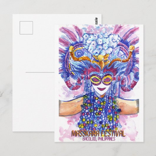 Masskara Festival - DNM Briefkaarten (Voorkant / Achterkant)