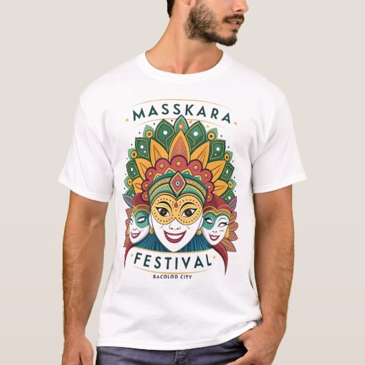 MASSKARA FESTIVAL VAN DE STAD BACOLOD T-SHIRT (Voorkant)
