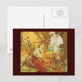 masson alphonse mucha chocolat briefkaart (Voorkant / Achterkant)