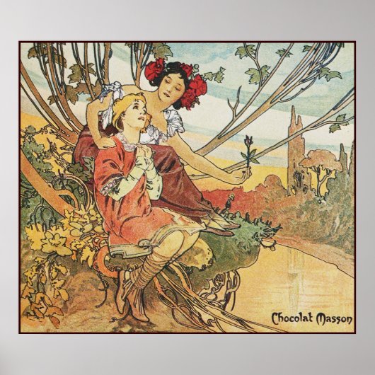 masson alphonse mucha chocolat poster (Voorkant)