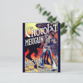 Masson Mexican Chocolate Vintage Ad Briefkaart (Staand voorkant)