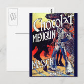 Masson Mexican Chocolate Vintage Ad Briefkaart (Voorkant / Achterkant)