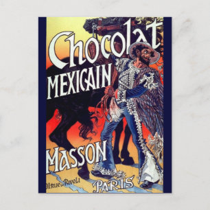 Masson Mexican Chocolate Vintage Ad Briefkaart
