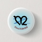 MassTERMIND-knop met m-over-z Ronde Button 3,2 Cm (Voorkant)