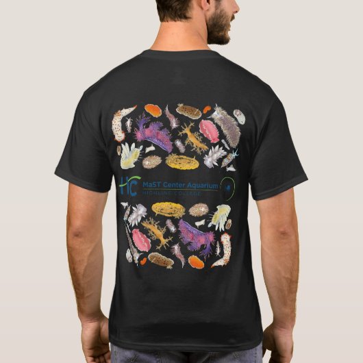 MaST Center Aquarium Nudibranchs (kleur) T-shirt (Achterkant)