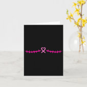 Mastectomie Borstkanker Survivor Pink Ribbon Kaart (Gele Bloem)