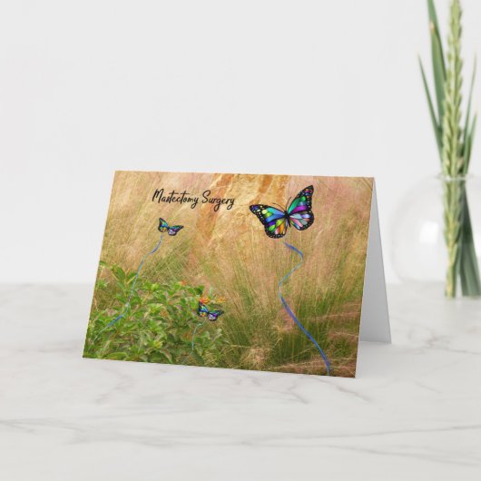 Mastectomie Chirurgische ingreep met kleurrijke vl Kaart (Voorkant)