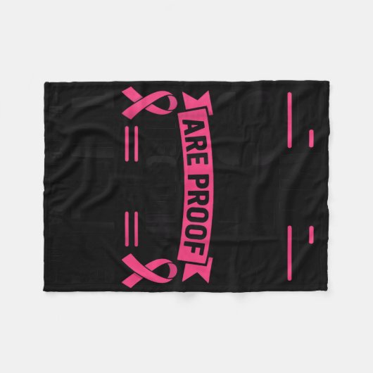 Mastectomie Funny Borstkanker _1 Fleece Deken (Voorkant (Horizontaal))