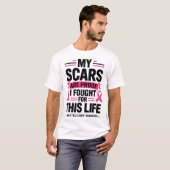 Mastectomie Funny Borstkanker 1 T-shirt (Voorkant volledig)