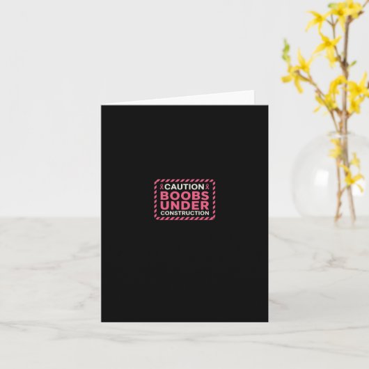 Mastectomie Funny Borstkanker Kaart (Gele Bloem)