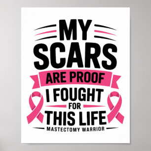 Mastectomie Funny Borstkanker Overlevende Poster
