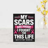 Mastectomie Funny Borstkanker Vrouwen Kaart (Gele Bloem)