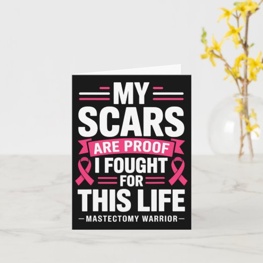 Mastectomie Funny Borstkanker Vrouwen Kaart (Gele Bloem)