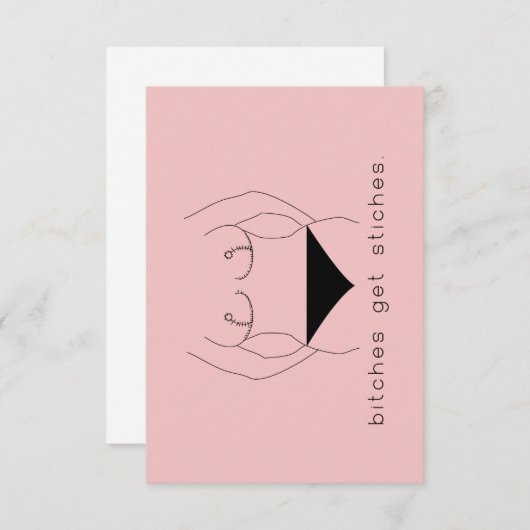 Mastectomie-kaart Kaart (Voorkant / Achterkant)