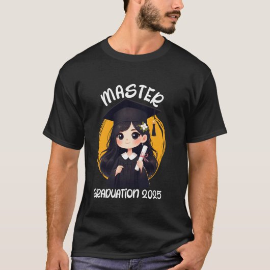 MASTER AFSCHOLING 2025 Grappige Meester Graad Vrou T-shirt (Voorkant)