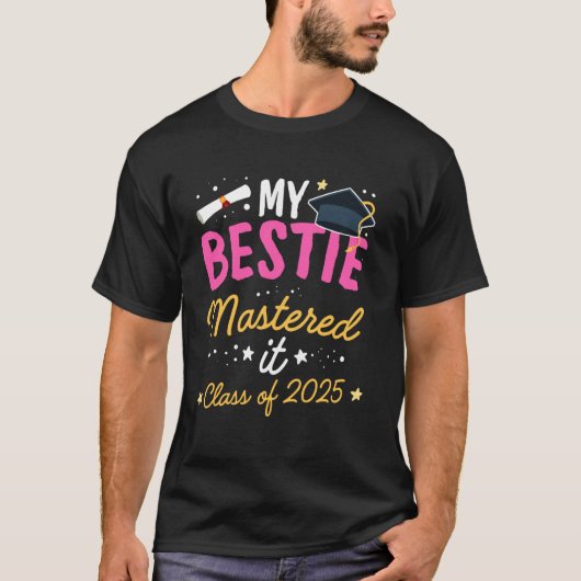 Master Afstuderen Mijn Beste Vriend(in) Heeft Het T-shirt (Voorkant)