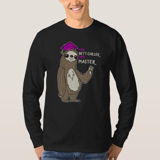 Master Afstuderen Vrouwen Bed Chiller T-shirt (Voorkant)