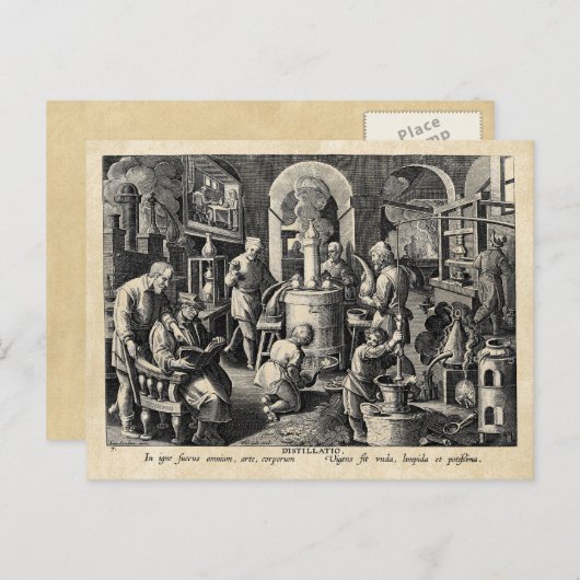 Master Alchemist Lab Tools Briefkaart (Voorkant / Achterkant)