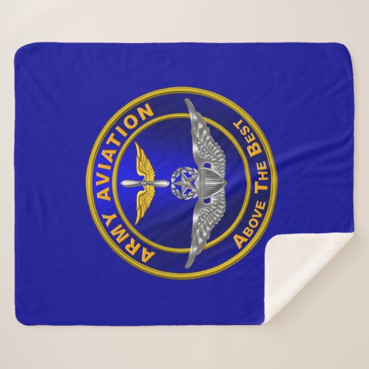 Master Aviation Wings Sherpa Deken (Voorkant (horizontaal))