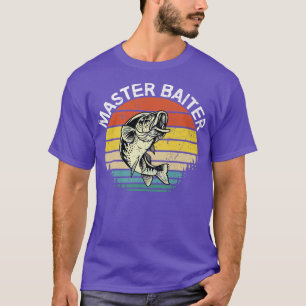 Master Baiter adult Humor Bass Vist T-shirt