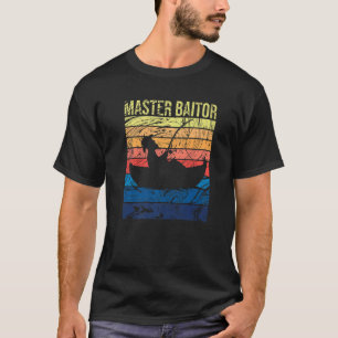Master Baiter  Bass Vist Fisherman Mannen T-shirt
