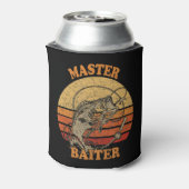 Master Baiter  Bass Vist Funny Camping T Blikjeskoeler (Blikje Achterkant)