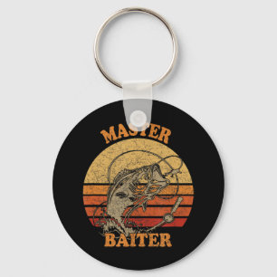 Master Baiter  Bass Vist Funny Camping T Sleutelhanger