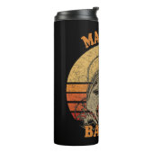 Master Baiter  Bass Vist Funny Camping T Thermosbeker (Gedraaid links)