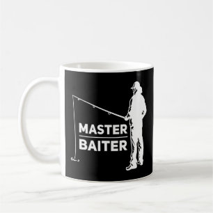 Master Baiter for Fisherman of Vissen Lover T-Shi Koffiemok