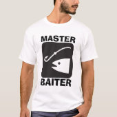 MASTER BAITER, Funny Fishing DAD T-shirts (Voorkant)