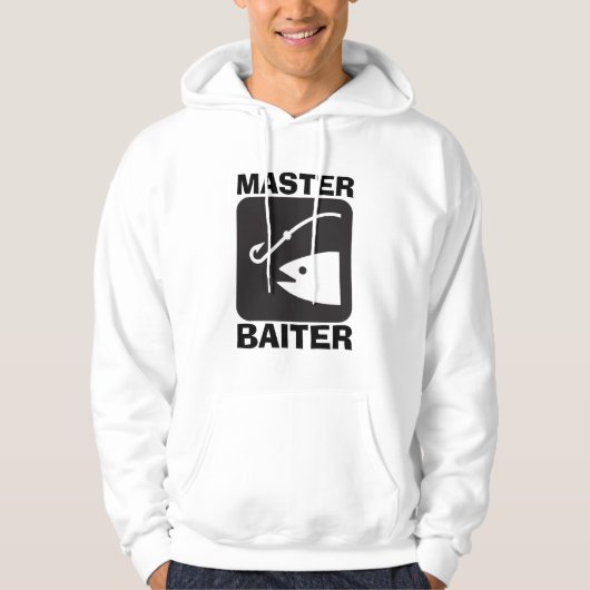 MASTER BAITER, Funny Fishing T-shirts HOODIES (Voorkant)