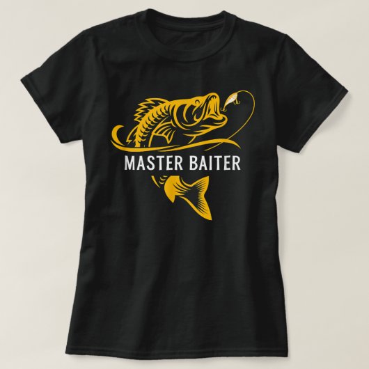 Master Baiter - Funny Vist T-shirt (Design voorkant)