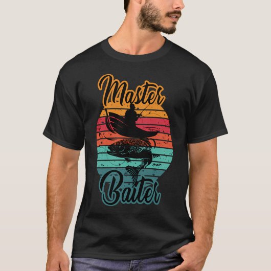 Master Baiter Grappige Vissen T-shirt (Voorkant)