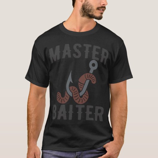 Master Baiter grappige visser T-shirt (Voorkant)