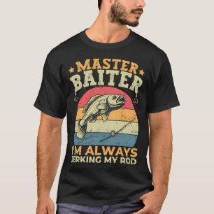 Master Baiter IK Lok altijd Mijn Hengel Grappige V T-shirt