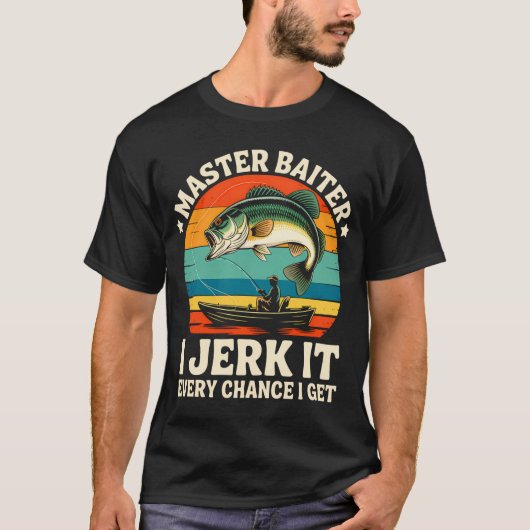 Master-Baiter Kayak Visshirt Papa Opa Baars T-shirt (Voorkant)