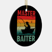 Master Baiter Retro  Gevist Keramisch Ornament (Rechts)
