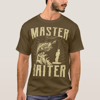 Master Baiter Retro  Sunset Funny Gevist T-shirt