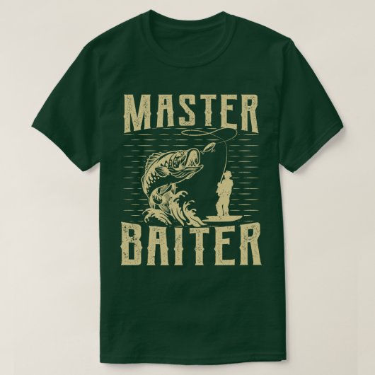 Master Baiter Retro  Sunset Funny Gevist T-shirt (Design voorkant)