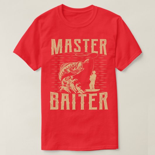 Master Baiter Retro  Sunset Funny Gevist T-shirt (Design voorkant)