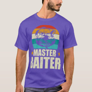 Master Baiter Retro Sunset Funny Gevist T-shirt