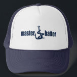 Master Baiter Trucker Pet<br><div class="desc">Grappig met T-shirt vissen met een woordspeling voor de Master Baiter!  Geweldig geschenk voor elke visser!</div>
