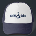 Master Baiter Trucker Pet<br><div class="desc">Grappig met T-shirt vissen met een woordspeling voor de Master Baiter!  Geweldig geschenk voor elke visser!</div>